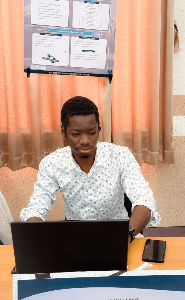 Francis Natus M. — working at laptop